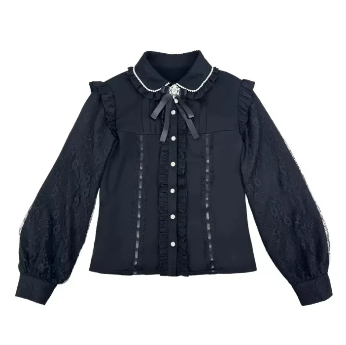 Jirai Kei Black Blouse