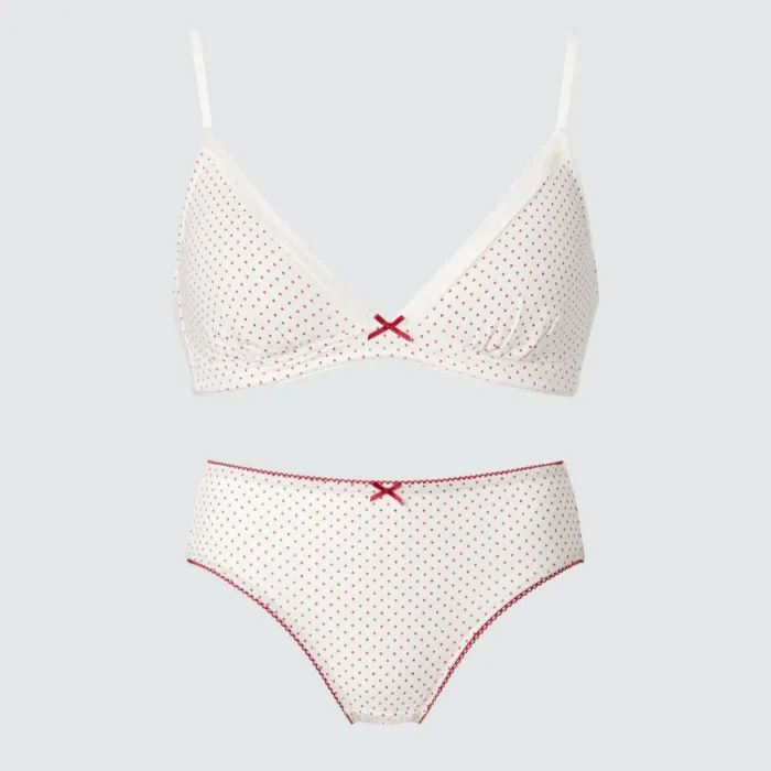Uniqlo red and white underwear set