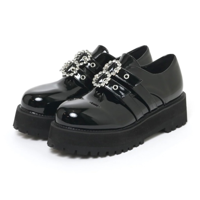 Double Buckle Low Shoes