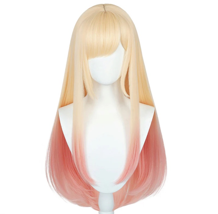 【Ready For Ship】DokiDoki Anime My Dress Up Darling Cosplay Kitagawa Marin Cosplay Wig Long Golden Gradient | Kitagawa Marin