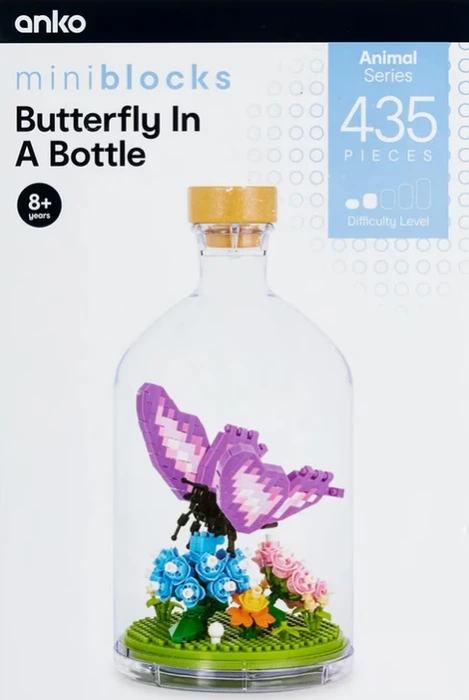 Mini Blocks Butterfly in Bottle 
