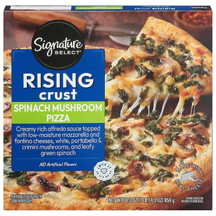 frozen spinach mushroom pizza