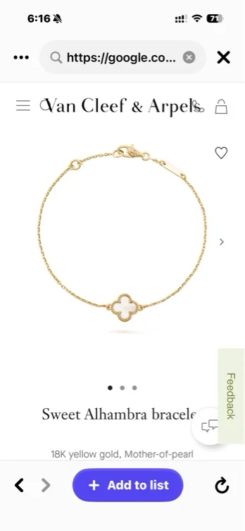 Sweet Alhambra bracelet