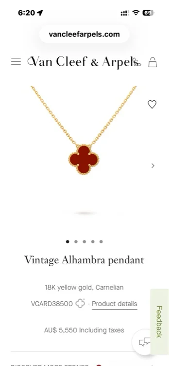 Vintage Alhambra pendant