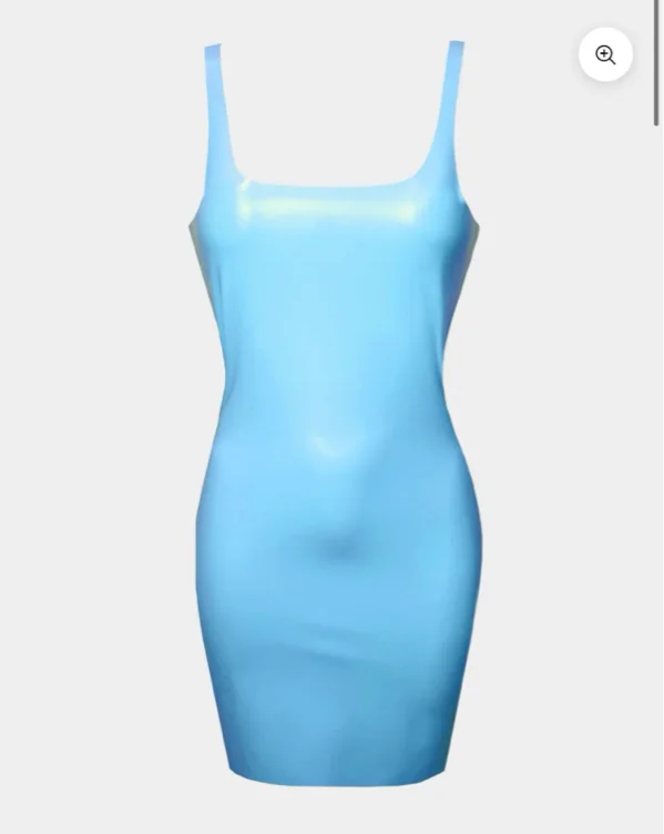 Light blue latex dress