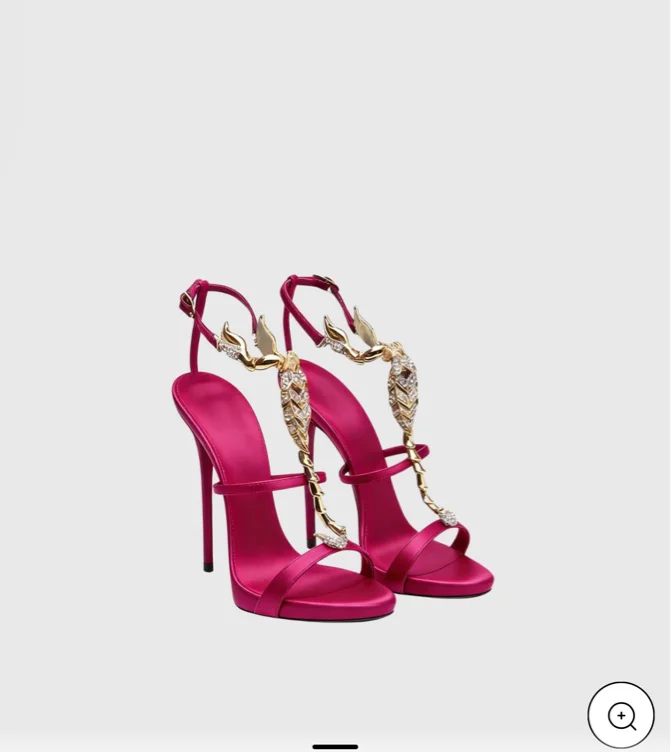 Pia Rhinestone Scorpion Strap Sandals