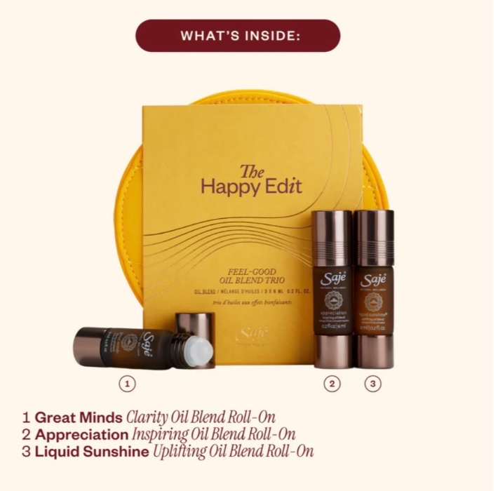 Saje Happy Edit Essential Roller Balls