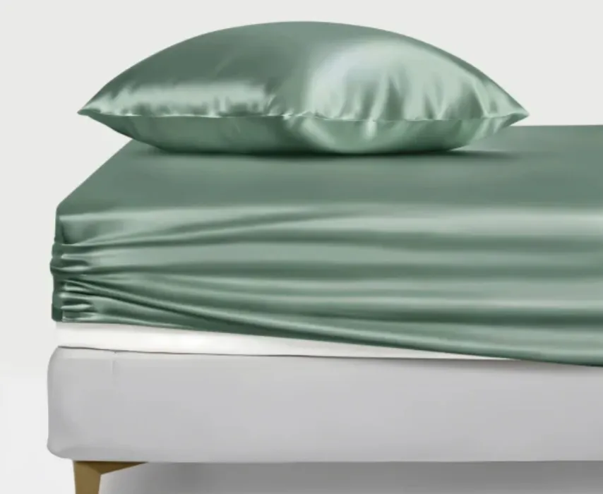 Silk bedsheet
