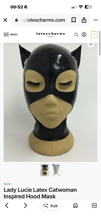 Catwoman mask to go with my Catsuit 🖤🌶️