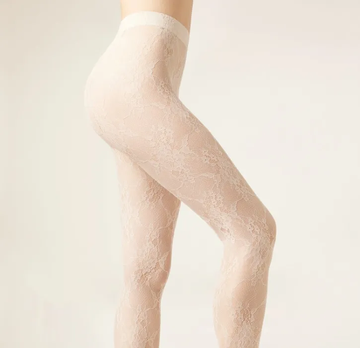 Floral Lace Tights