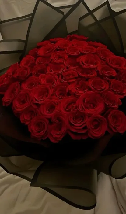 Giant bouquet of flowers.