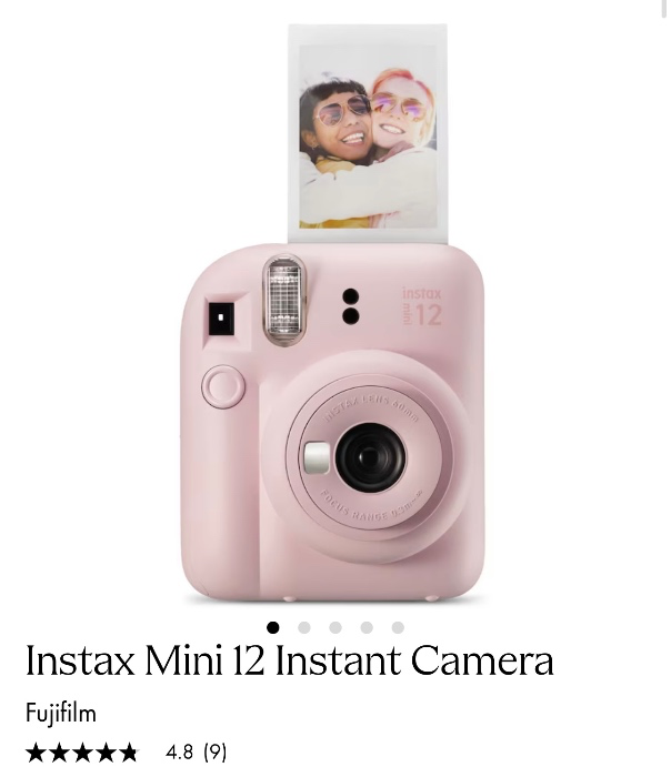 Pink instant camera🥰