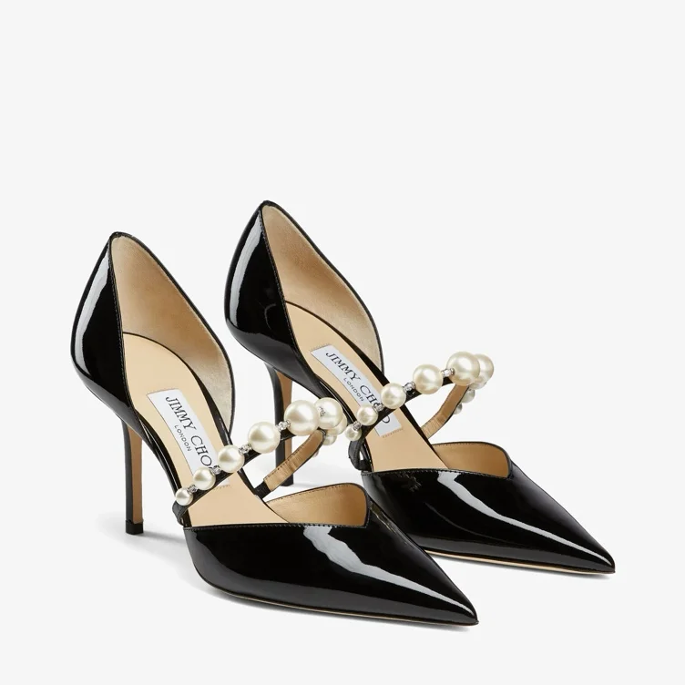 Jimmy Choo Aurelie 85 Black heel
