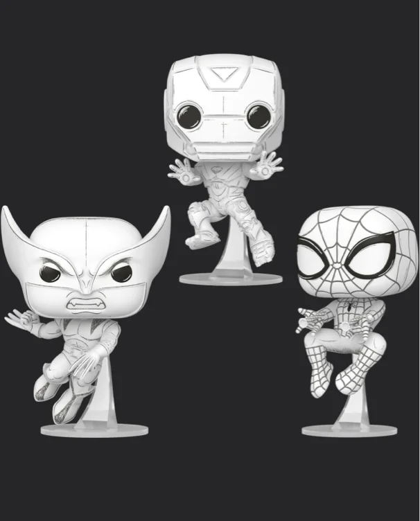 Marvel - Sketched Pop! Vinyl Figure Bundle (Set of 3)