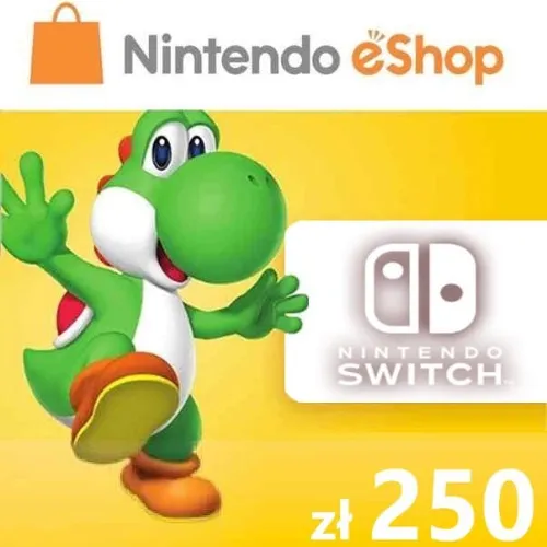 Nintendo eShop card 250 zl