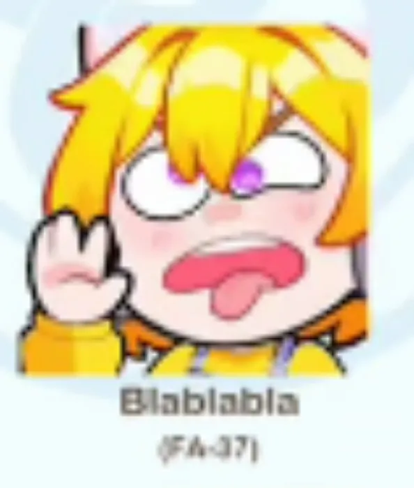Blablabla animated emote