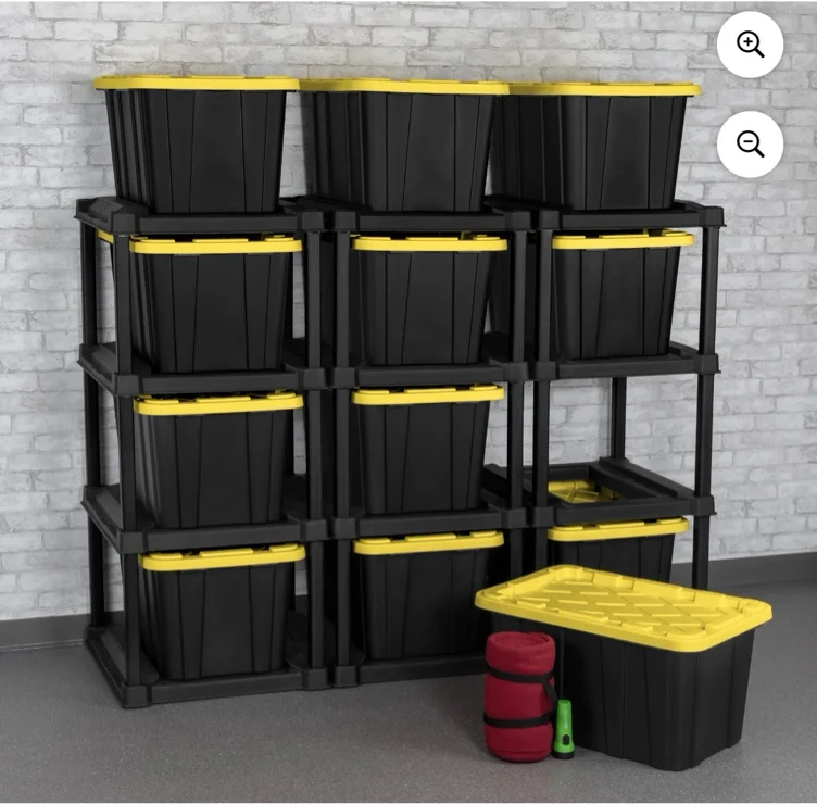 House Upgrades | Tote organizer for garage 4 pack