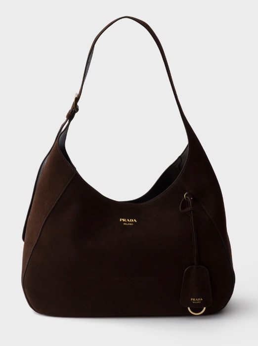 Prada Boogie suede bag big 
