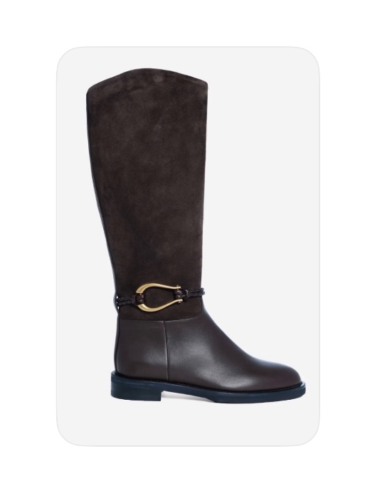 Roberta Festa Riding Boots in dark brown Calfskin