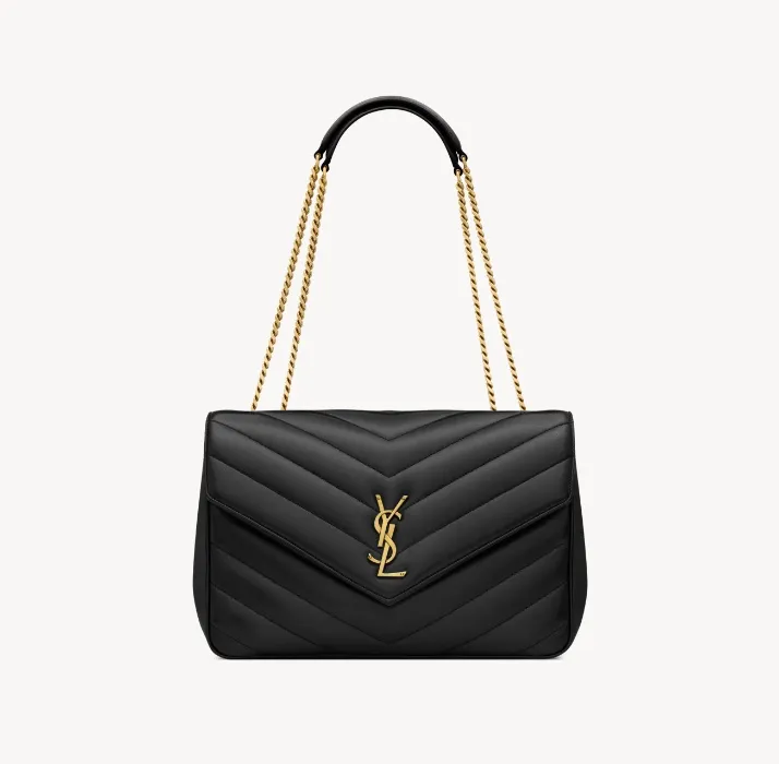 LOULOU large in MATELASSÉ lambskin