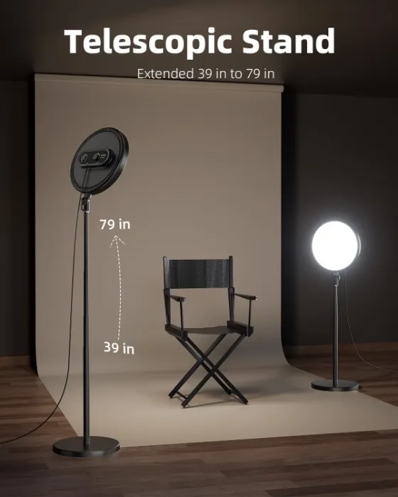 Weilisi Large Ring Light with 79" Stand
