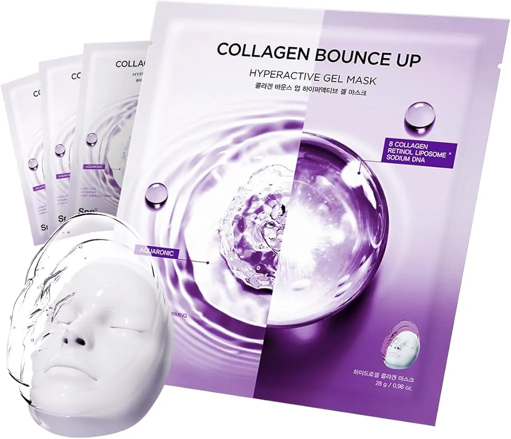 Collagen Bounce Up Hyperactive Gel Mask (Set of 4)