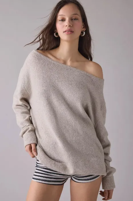 UO Nola Oversized Off-The-Shoulder Sweater