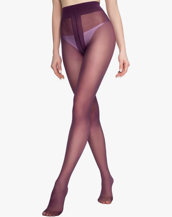 LABELLA Super Thin Lightweight Sheer To Waist Pantyhose, Muticolor Stylish Tights, Durable and Sturdy, S-Queen2(Small,Black) at Amazon Women’s Clothing store