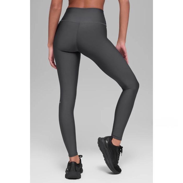 High-Waist Airbrush Legging - Crystal Clear Blue | Grey / XS / Full 28"