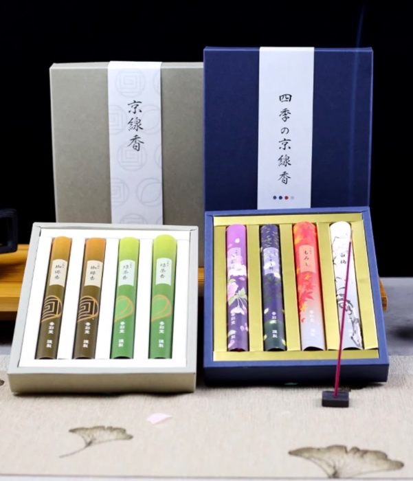 Nippon Kodo Kyoto Four Seasons Serie Incense Gift Box | Green Tea & Coffee