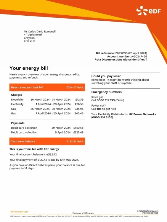 Utility Bill Is Boring - Fix It Fg & Say Thank You
