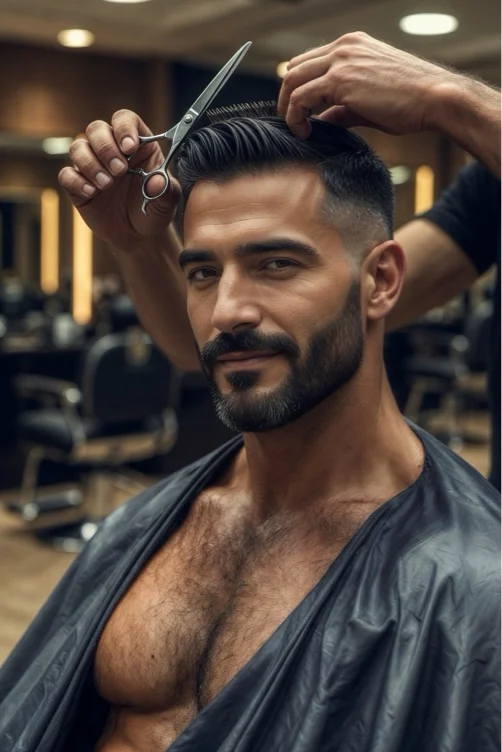 Treat Master To A Fresh Haircut Boy .   