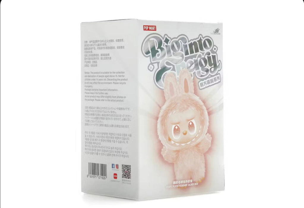 Pop Mart Labubu The Monsters Big into Energy Series Vinyl Plush Pendant Single Blind Box