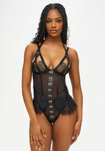 Exuberant Crotchless Teddy