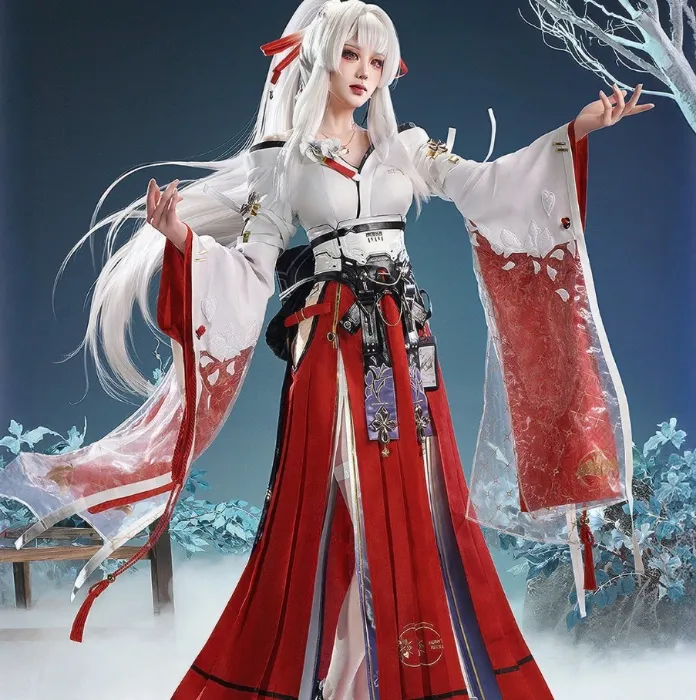 【Nekocos】Game Wuthering Waves Cosplay Hiyuki Cosplay Costume Premium Edition | Custom-Tailor - Full Set+Wig / M