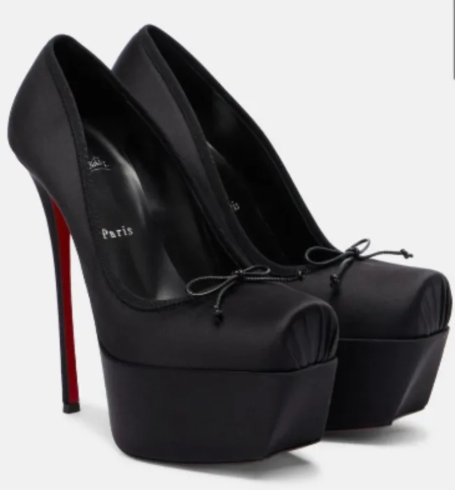 Christian Louboutin Cassia Satin Pumps 40.5