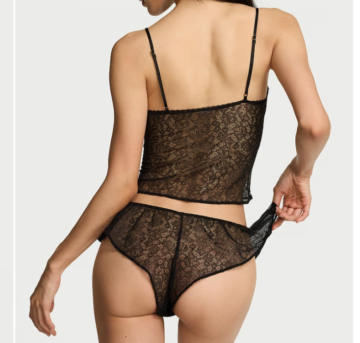 Tease Lace Cami & Flutter Short Set