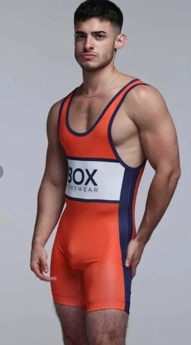 Box Menswear Orange Singlet