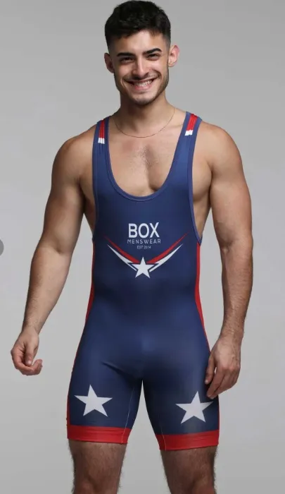 Boxmens Wear Blue Singlet
