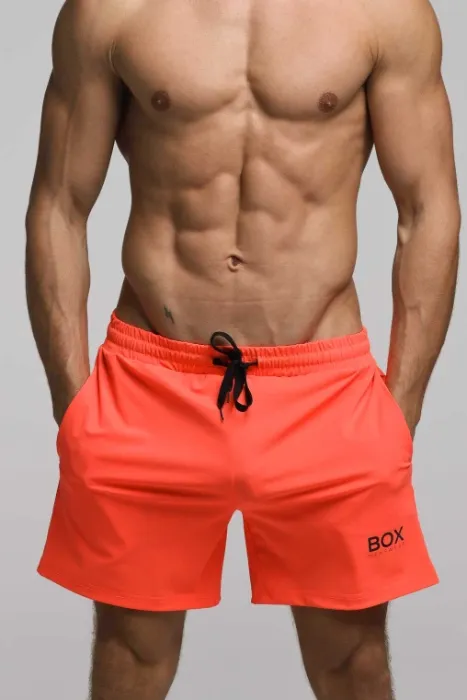 Boxmens Wear Orange Shorts