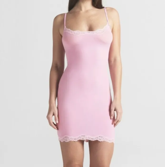 Skims Dress in Bubblegum Pink