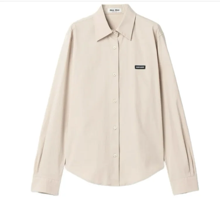 Miu Miu stretch-poplin shirt
