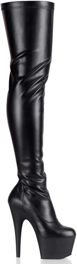 Adore-3000 | Black Vegan Leather/Black