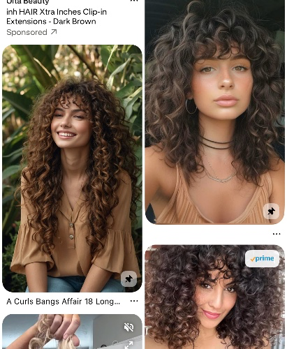 Curly haircut 
