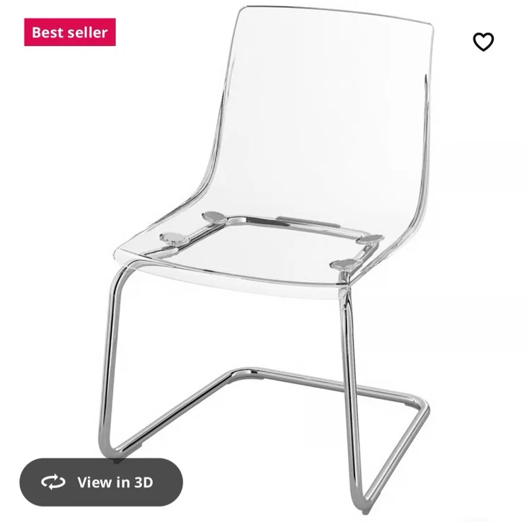 Transparent chair