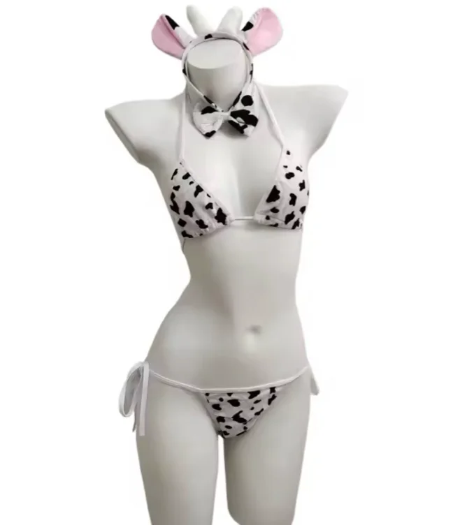Cow print bikini <3