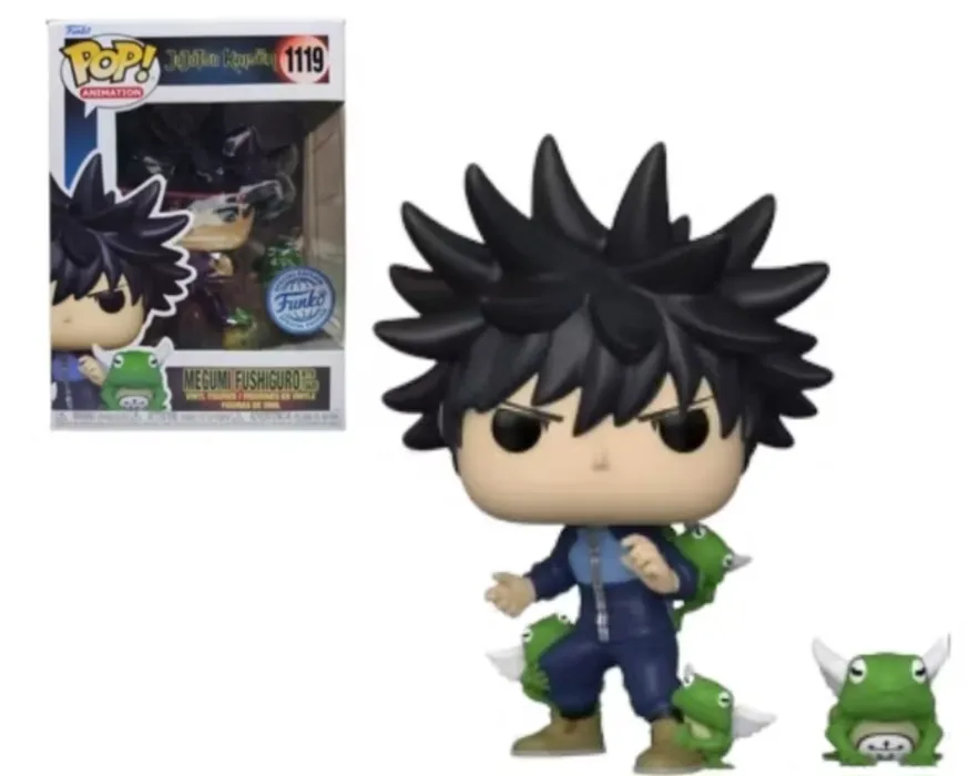 Megumi Fushiguro with Toads funko