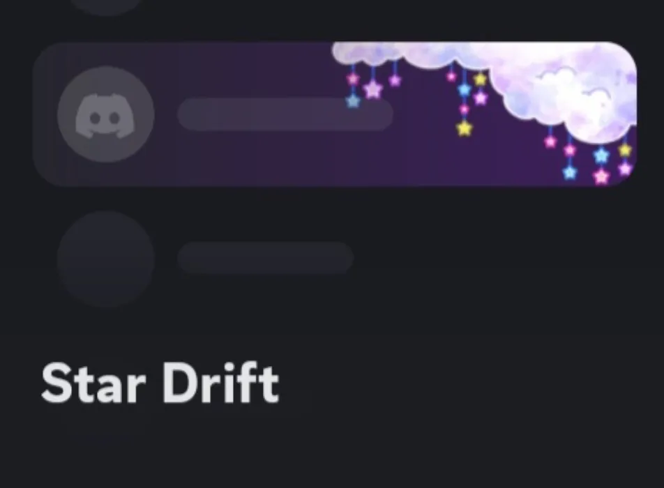 Discord nameplate Star Drift 