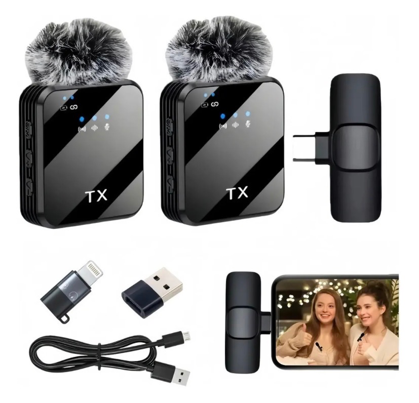 Dual Wireless Lavalier Microphone 