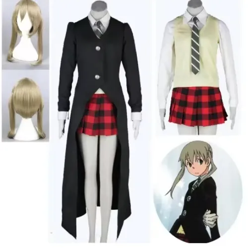 Soul Eater Maka Albarn Cosplay + Wig